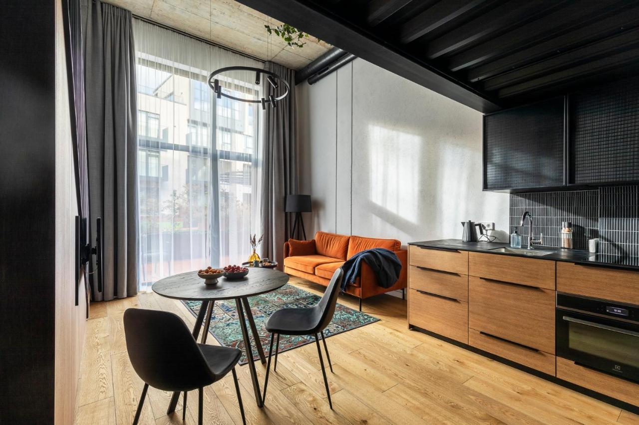 Stylish Loft With Terrace Paupys, Old Town Apartman VNO Kültér fotó