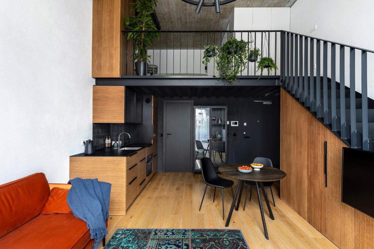 Stylish Loft With Terrace Paupys, Old Town Apartman VNO Kültér fotó