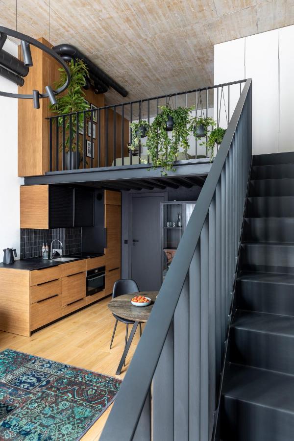 Stylish Loft With Terrace Paupys, Old Town Apartman VNO Kültér fotó