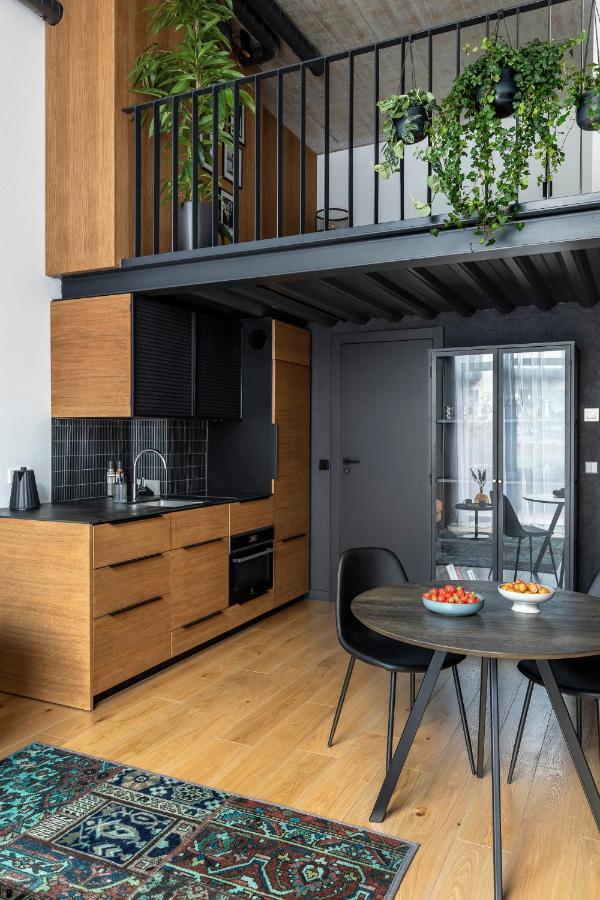 Stylish Loft With Terrace Paupys, Old Town Apartman VNO Kültér fotó