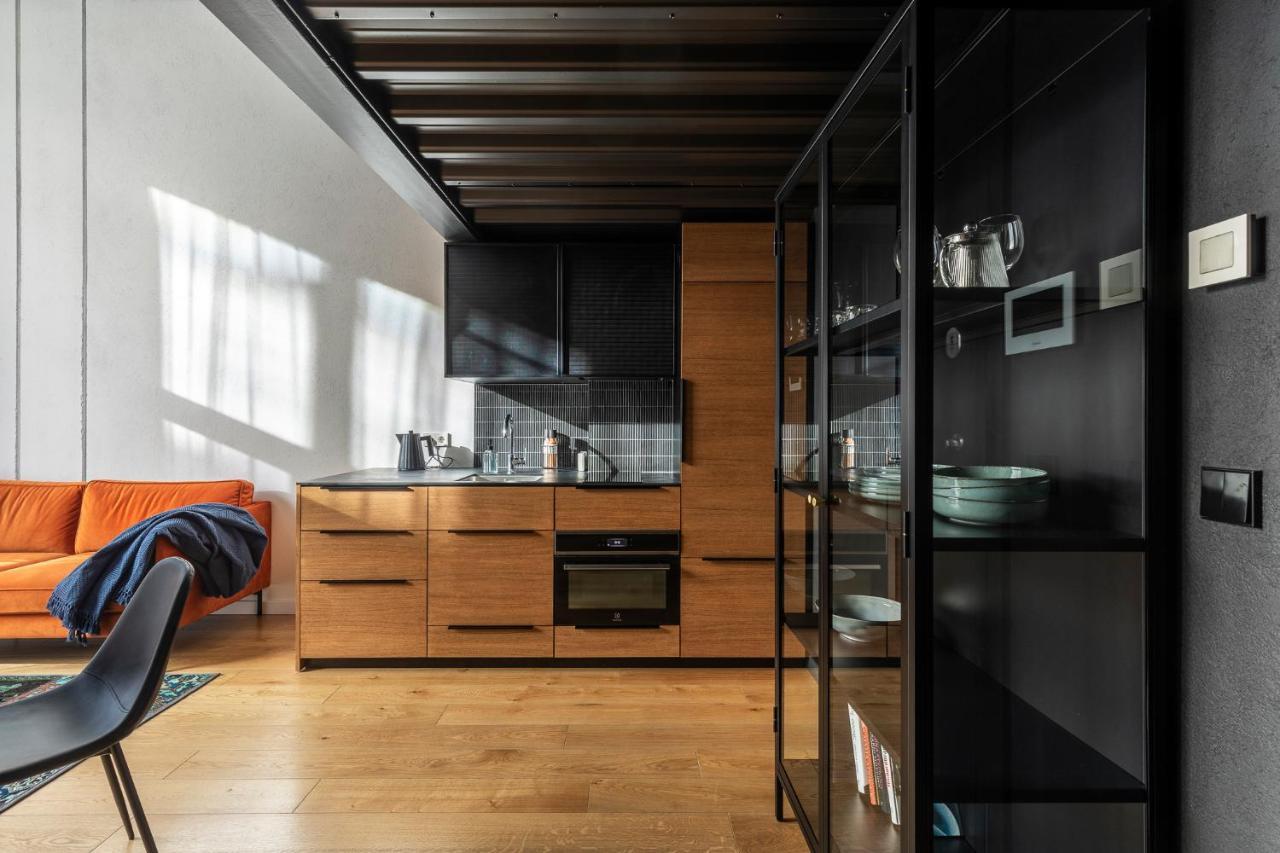 Stylish Loft With Terrace Paupys, Old Town Apartman VNO Kültér fotó